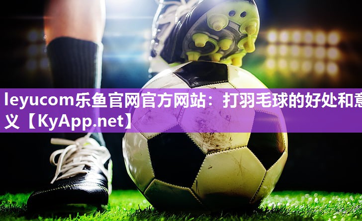 打羽毛球的好处和意义